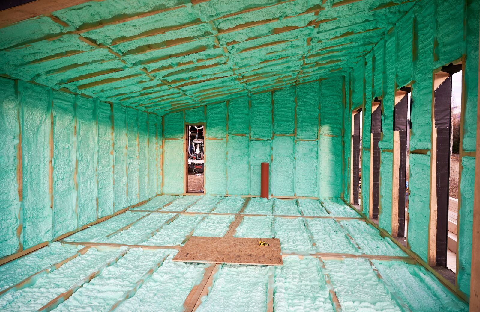 A clean, bright finished loft space after insulation upgrade.